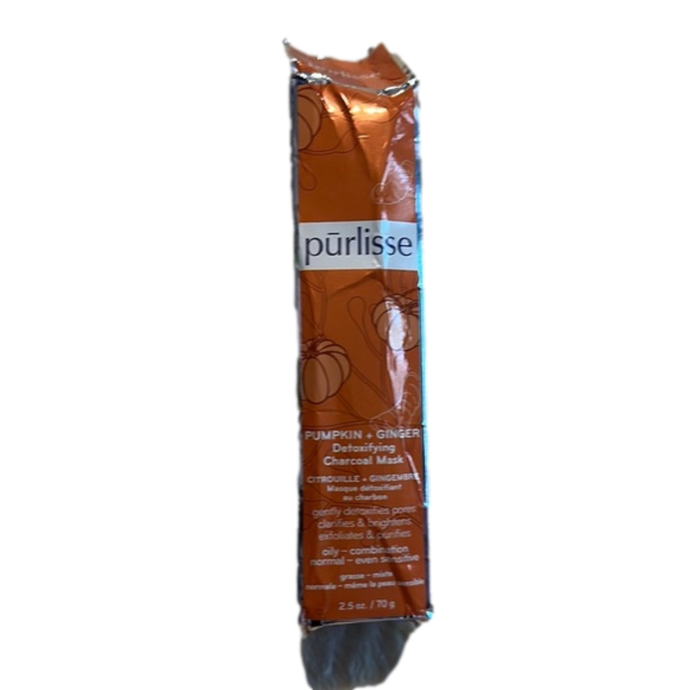 pūrlisse pumpkin + ginger detoxifying charcoal mask NIB
